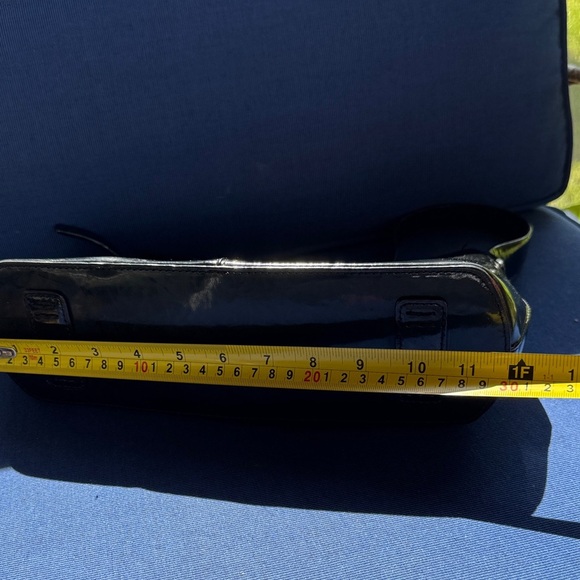 Alfani Glossy Black Shoulder Bag - Picture 8 of 9